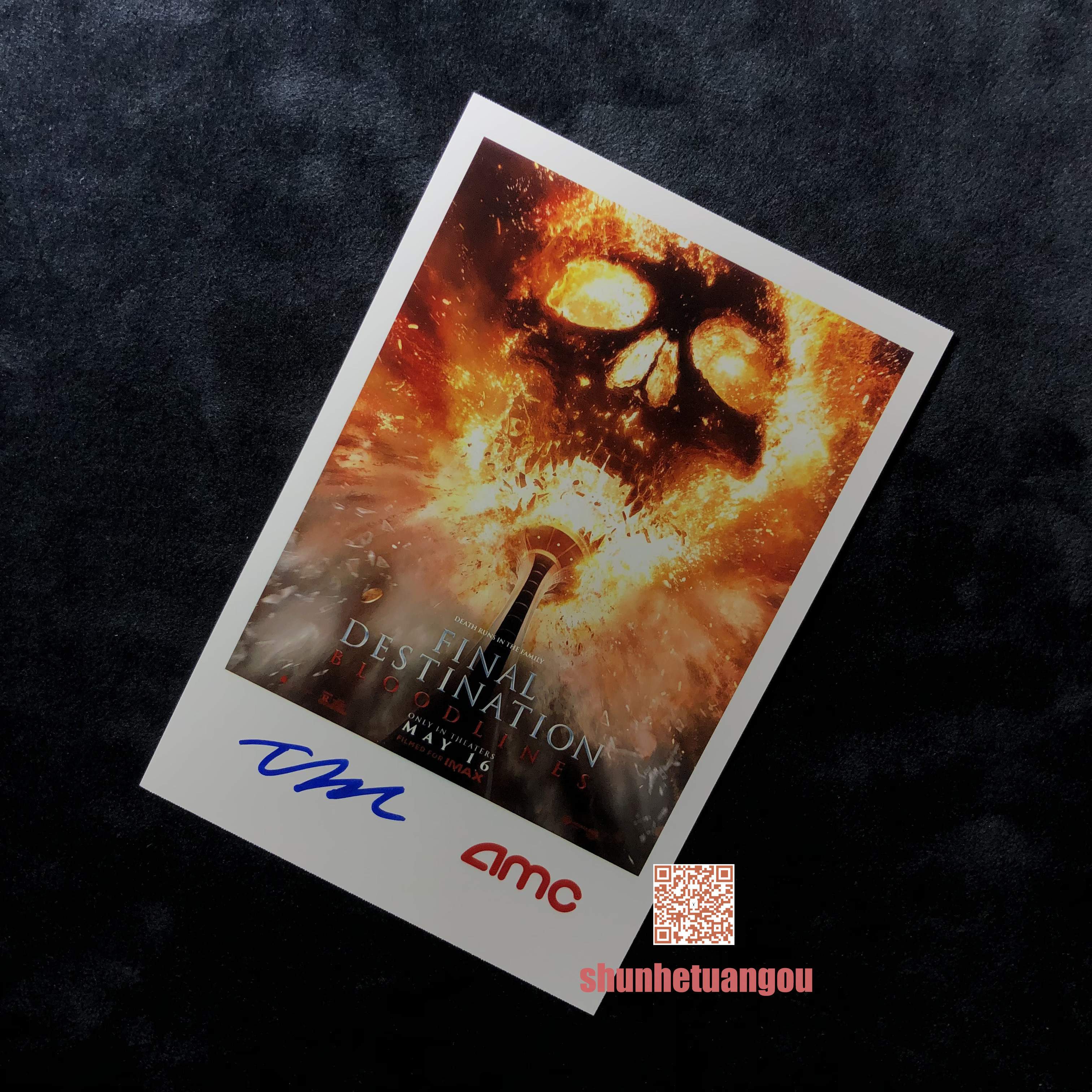 死神来了6Final Destination 6特欧布里奥尼斯 Teo Briones亲签照 - 实物图