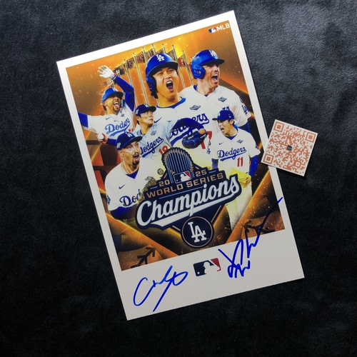 MLB山本由伸 Los Angeles Dodgers 大谷翔平Ohtani Shohei 亲签照