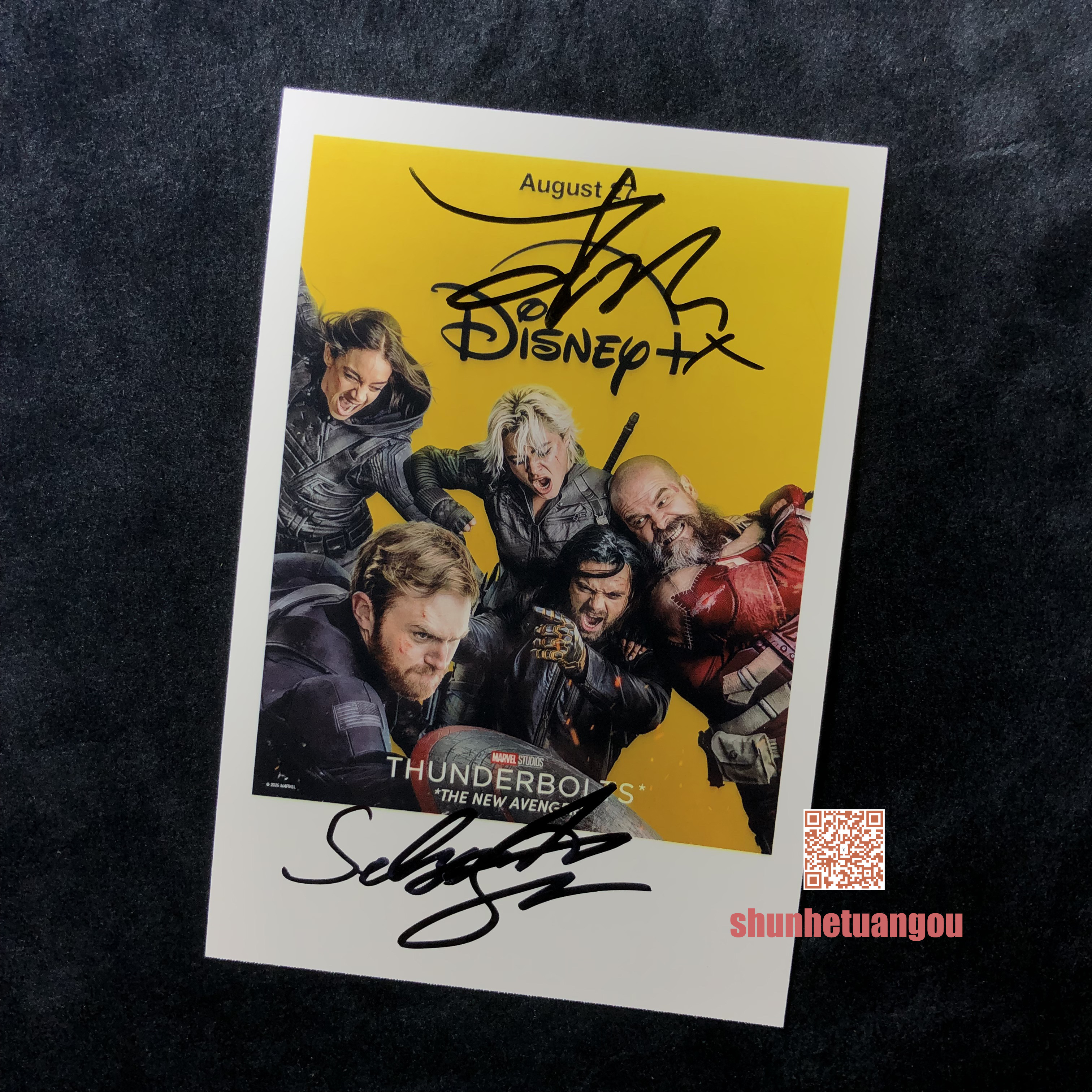 雷霆特攻队Thunderbolts Florence Pugh Sebastian Stan亲签照