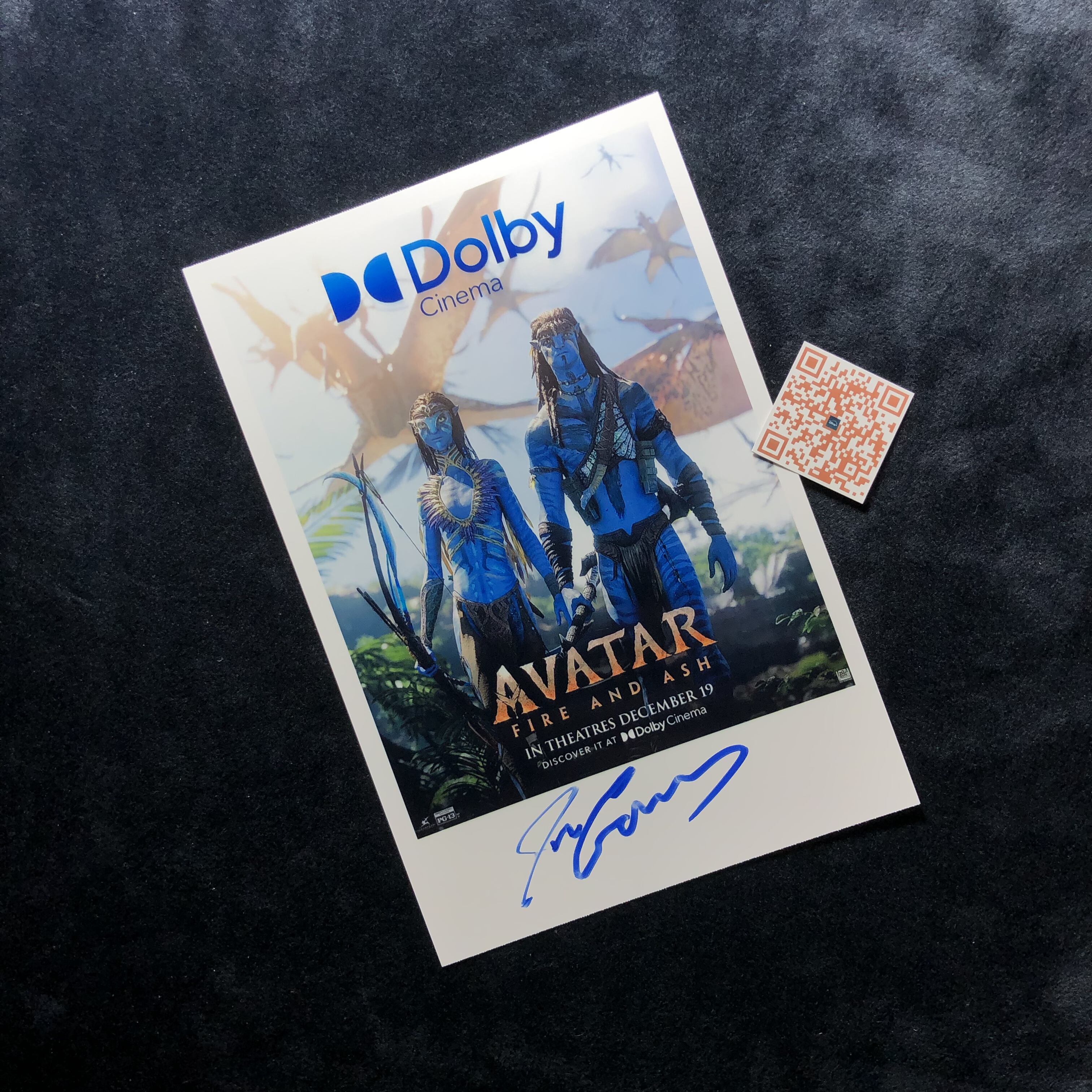 阿凡达 3 Avatar Fire and Ash詹姆斯卡梅隆JamesCameron亲签照