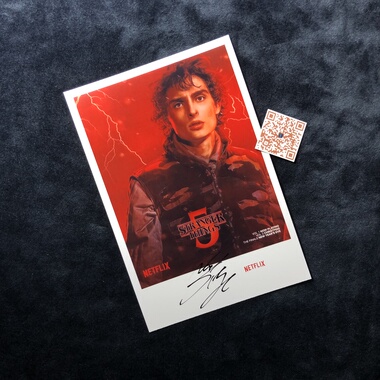 怪奇物语5Stranger Things诺亚施纳普Noah Schnapp亲笔签名照片