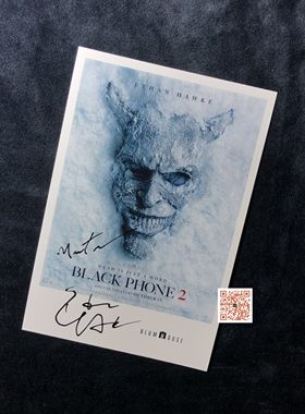 黑色电话2伊桑霍克Ethan Hawke梅森泰晤士Mason Thames亲笔签名照