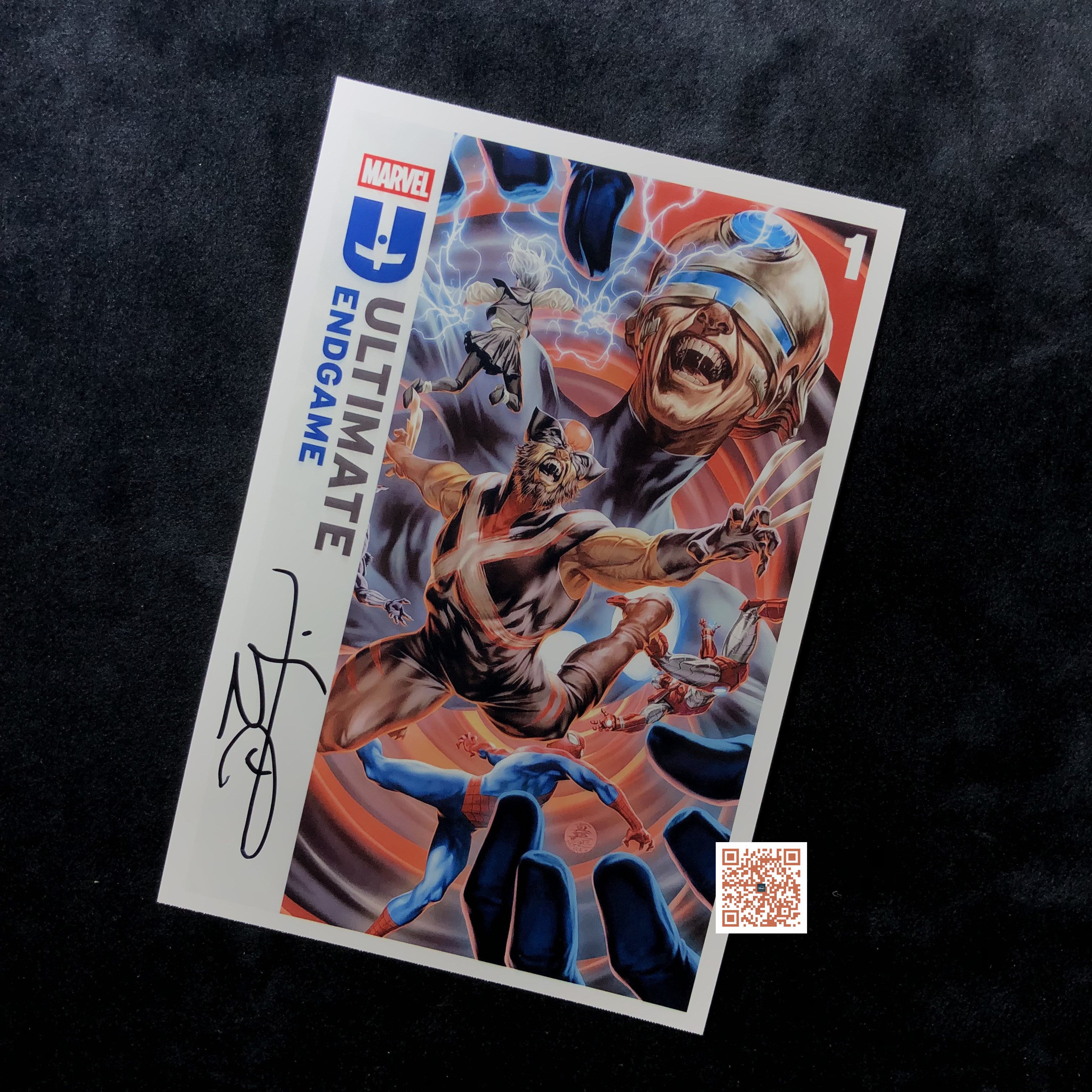 终极终局 画师 Terry Dodson 亲笔签名照片 漫威