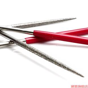 手工金钢文玩扩孔力器金刚砂头工具圆形钻头锉电镀圆锉刀挫子