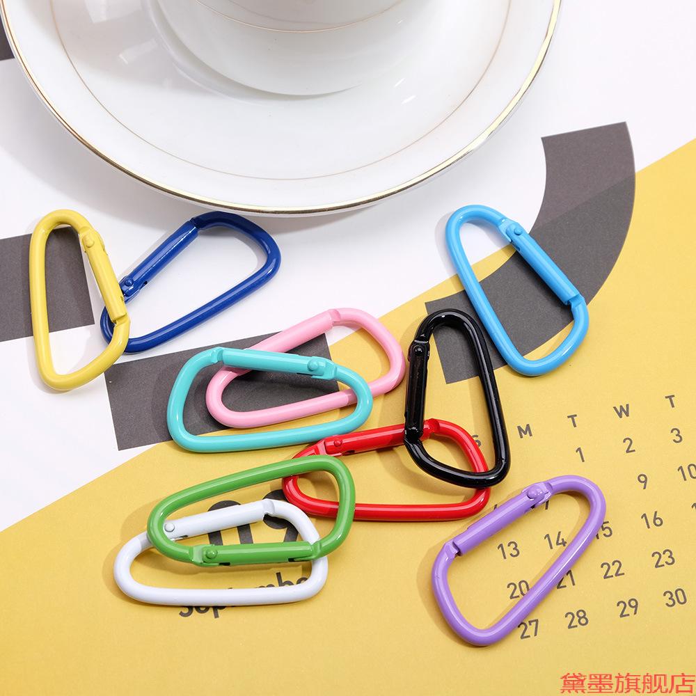 弹簧钩耳机扣新款电泳diy合金D字形烤漆挂扣配件挂件箱包