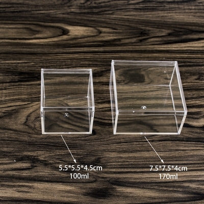糖果盒包装盒正方形高透明塑料盒展示盒盒子观察盒斗鱼盒观景