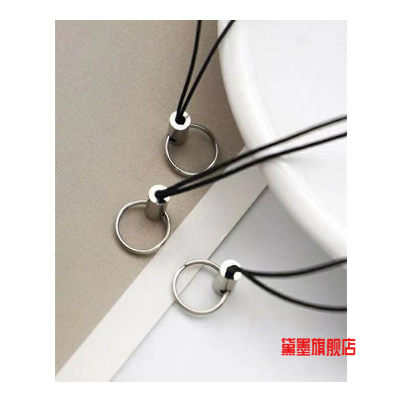 双圈鱼丝线绳短绳子可拆卸小黑绳手机挂绳小细绳DIY配件绳