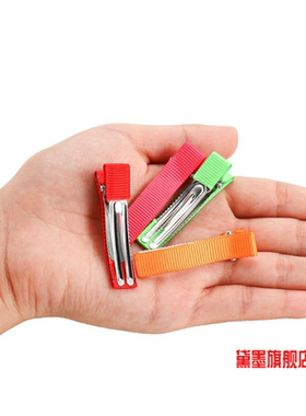 5cm半包双叉夹发夹BB夹手工diy发饰配件贴布鸭嘴夹hair clips