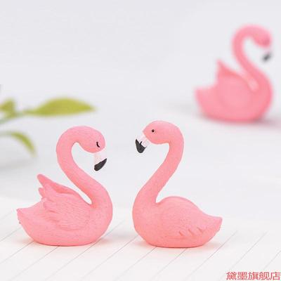 公仔火烈鸟摆件火模型水族塑料创意礼品唯美情侣情景小摆设