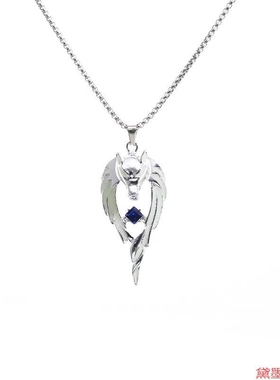 2024复古街头吊坠时尚潮男个性霸气狼王夜光项链爆款潮酷