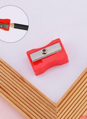 蓝绿色学生可爱转笔方形迷你糖果色彩色卷笔刀笔刨削笔器平面文具