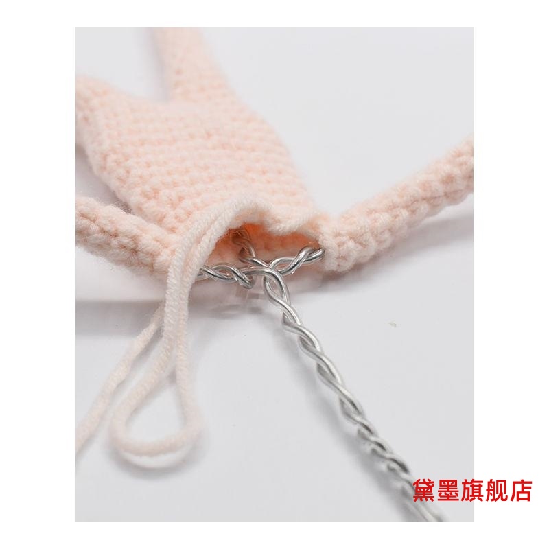 包胶铝丝手工钩织定型条旋转记忆钢丝塑形丝帽沿支撑园林铝丝