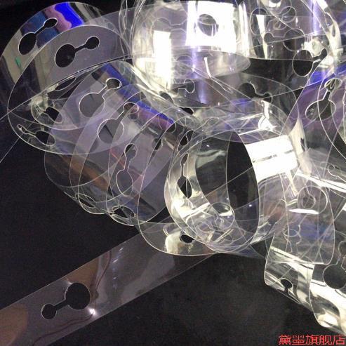 链子气球链造型透明聚会道具气固定布置装饰派对表演双孔场景双孔