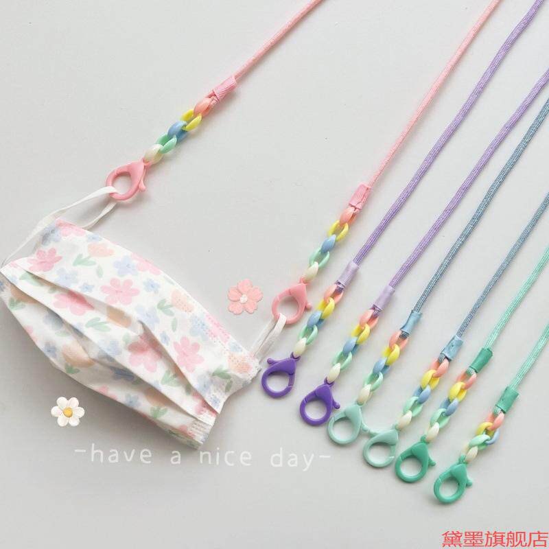 创意韩版配饰麻绳挂绳耳机挂脖项链女士防丢绳麻花口罩链新款