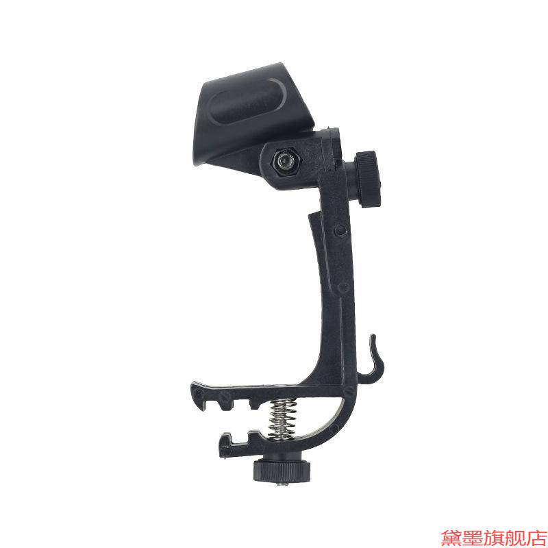 圆号咪架麦架直播麦夹咪夹防震军鼓话筒手鼓鼓夹适用Shure