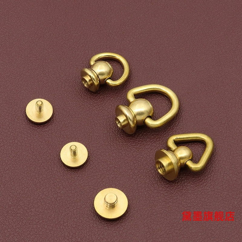 diy奶嘴钉旋转和尚头实心黄