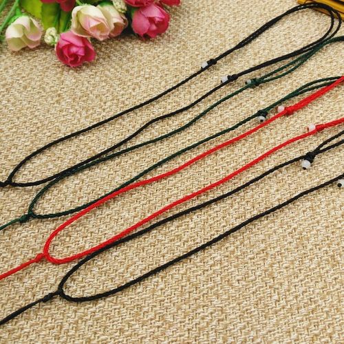 配饰挂绳可调节细款手工编织项链绳挂挂饰细红绳diy半成品