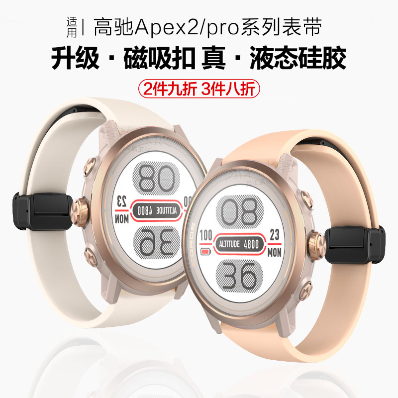 玩物尚智适用COROS高驰智能手表PACE3 APEX2/PACE2手表20mm磁吸扣watch运动男女款new夏天透气表带腕带表链-封面