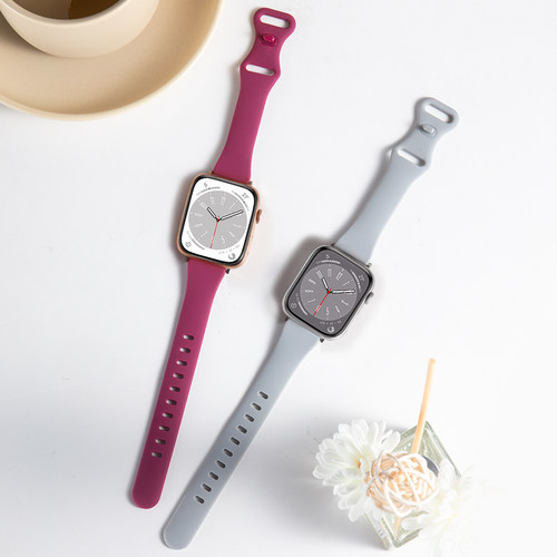 适用苹果iWatch系列硅胶表带
