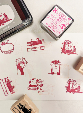 旗牌Shachihata2025新品枫木手帐印章木质印章实木印章