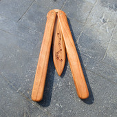 保真老桃木纯手工雕刻蝴蝶刀萝卜刀木质文玩随身手把玩件纵享丝滑