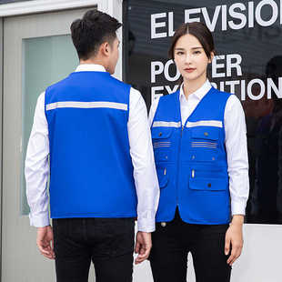 冬季工作服棉马甲装修工装劳保服加厚工地施工马甲定制印logo背心