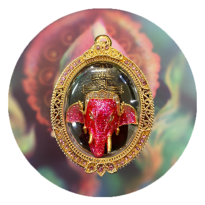 国内现货2552龙婆本龙婆三安象神头金属版含壳无鉴定卡贝叶工坊