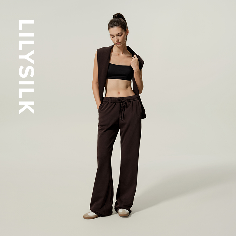 莉莉秀客休闲运动抽绳卫裤