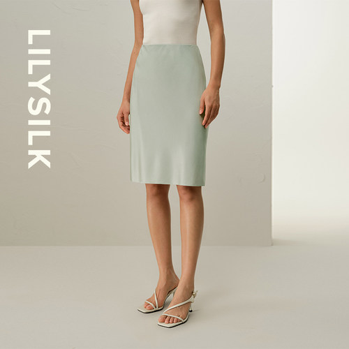【明星同款】可机洗短款半身裙莉莉秀客夏季女士百搭裙子LILYSILK