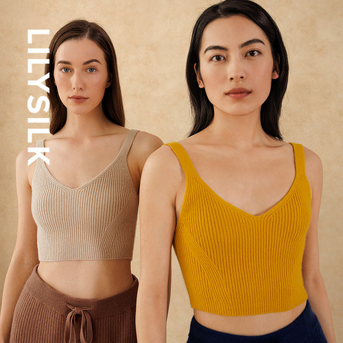 LILYSILK莉莉秀客羊绒针织吊带女