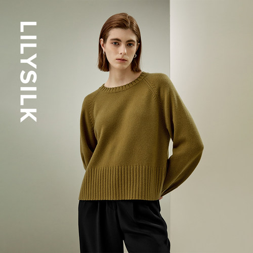 莉莉秀客圆领简约宽松