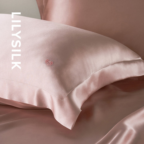 LILYSILK真丝枕套可定制刺绣