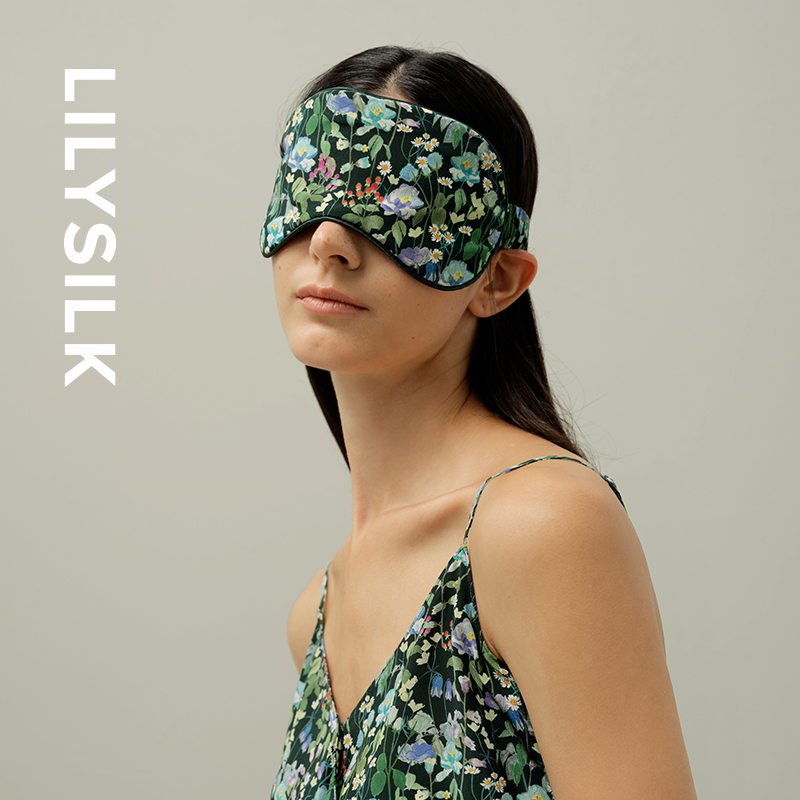 【Liberty联名】莉莉秀客LILYSILK真丝花卉印花质感透气舒适眼罩