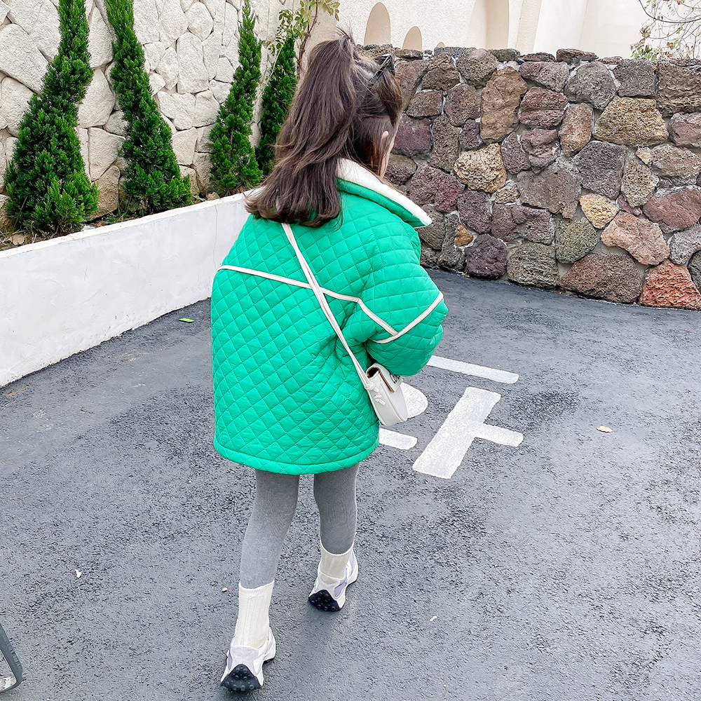 韩版童装棉服加绒宝宝保暖洋气