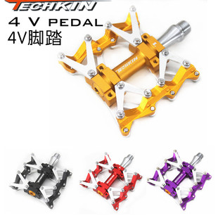 TECHKIN 10338 自行车4V脚踏 铝合金轴承快拆脚踏 定制商品