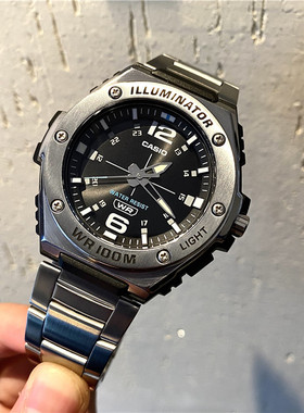 CASIO卡西欧时尚休闲男女士运动学生多功能指针表MWA-100HD-1A/2A