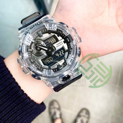 卡西欧透明冰川韧GA-400SK-1A4 1A9 DW-5600SK/700SK SKE-7/1A表