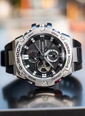 CASIO卡西欧G-SHOCK太阳能蓝牙GST-B100-1A/1A3/1A4/B400/B500表