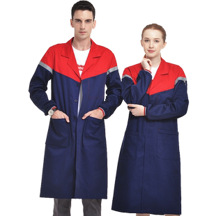 工作服大褂男长款耐磨防尘迷彩仓库搬运劳保服工厂车间蓝大褂罩衣