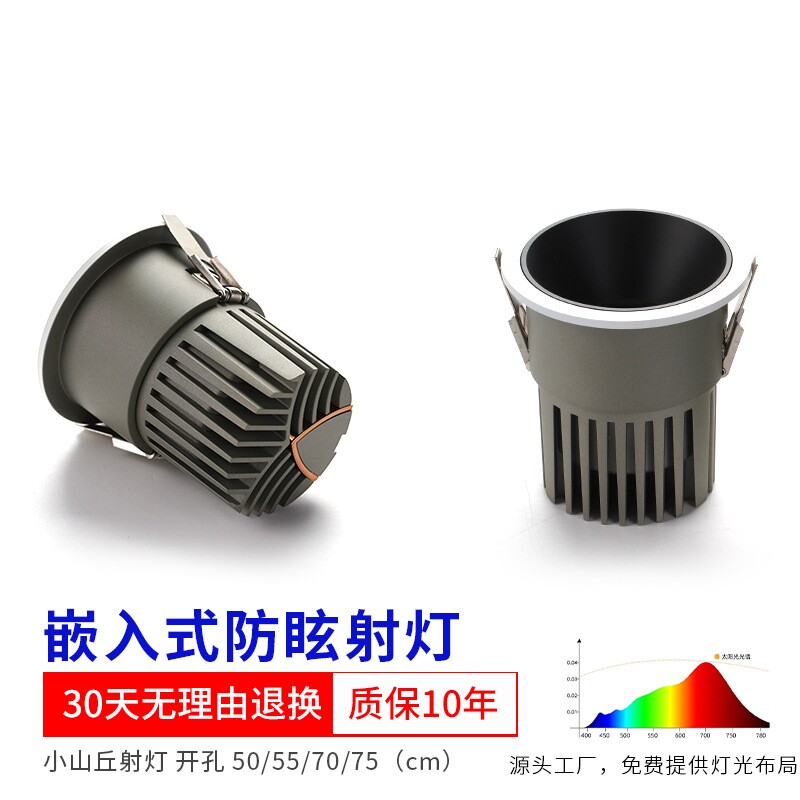 普瑞智能低蓝光98显小山丘射灯