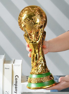 2022卡塔尔世界杯模型摆件大力神杯奖杯足球球迷纪念装饰品