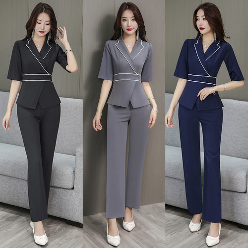 秋冬新款足疗足浴按摩技师工作服M1309中袖
