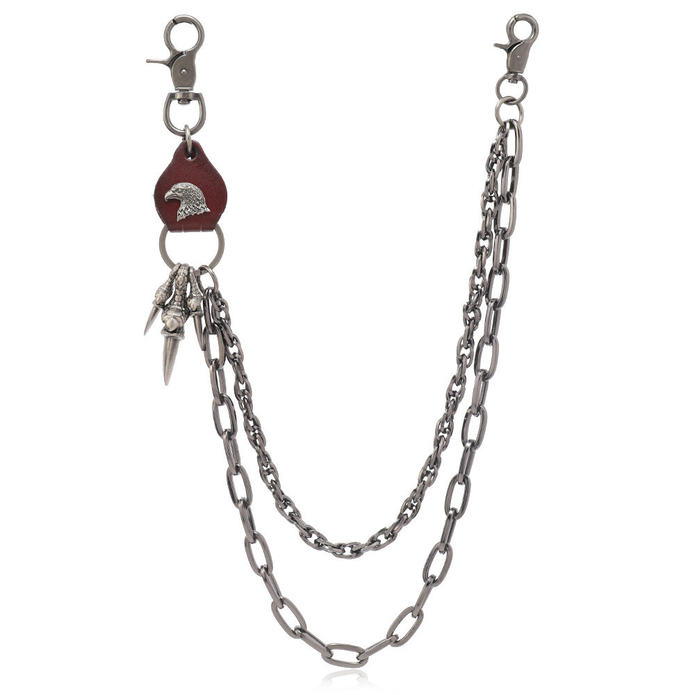 新款潮男女裤链个性链条嘻哈街舞牛仔腰链时尚金属裤子配饰