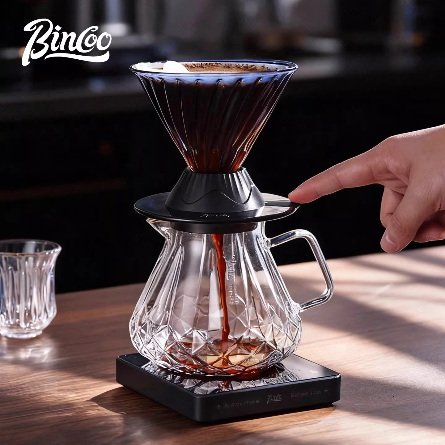 Bincoo聪明杯手冲咖啡v60斜纹螺旋浸泡滤杯搅拌棒手冲咖啡套装,餐饮具,咖啡壶,淘宝优惠券,粉丝福利购,淘宝优惠卷