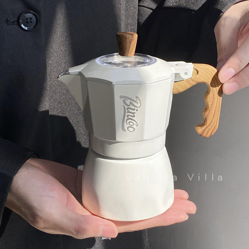 咖啡双阀摩卡壶多人份家用小型浓缩煮咖啡壶意式咖啡机咖啡器具
