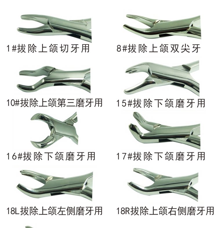 上海伟荣牙科拔牙钳成人拔牙钳子乳牙上颌残根钳口腔微创星齿牙钳