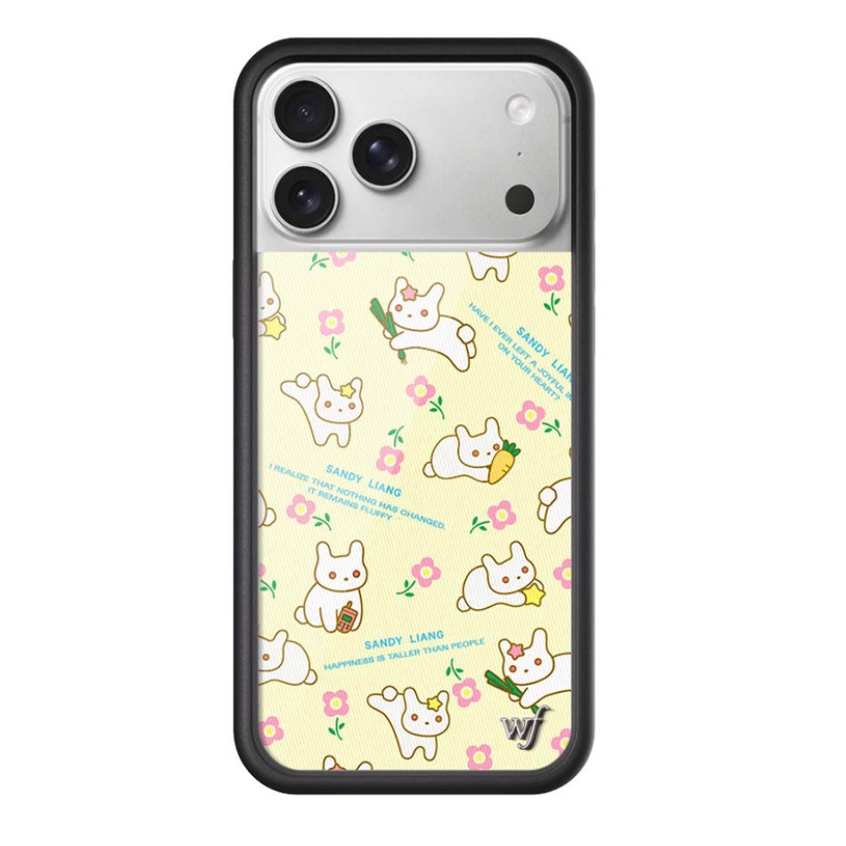 Sandy Liang x Wildflower联名手机壳适用苹果iPhone17/16/15/14/Pro/Max硬壳全包防摔保护套时尚wf小兔贴纸