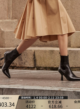 Patricia/帕翠亚西班牙原产2023秋冬精致细高跟矮靴女靴63307