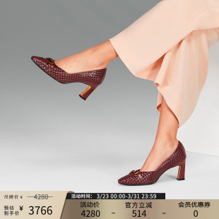 02843 婚鞋 02315 帕翠亚西班牙原产2026早春手工编织单鞋 Patricia