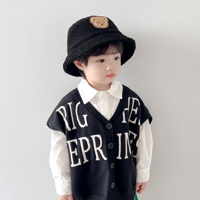 韩芷若男童女童渔夫帽儿童水桶帽